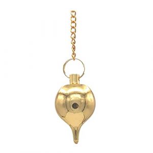 PIERRETOILES - Pendule divinatoire goutte d'eau laiton dor&eacute; 25 g Radiesth&eacute;sie divination voyance (PIERRETOILES, neuf)