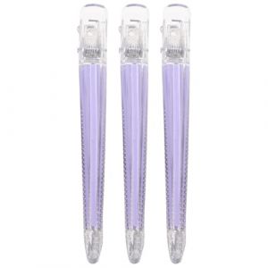 VINTORKY Lot De 3 Pinces À Cheveux En Plastique Acrylique Sans Fraise Pour Femmes Accessoires De Coiffure Pinces À Cheveux (Wesidun, neuf)