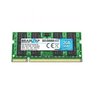 BRAINZAP Memorycity M&eacute;moire RAM DDR2 SO-DIMM PC2-5300S 2Rx8 667 MHz 1,8 V CL5 pour ordinateur portable (BRAINZAP Computer GmbH, neuf)