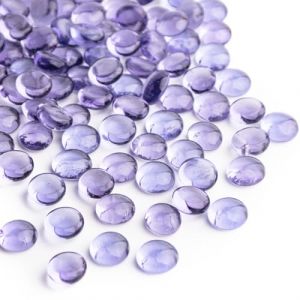 0.44 kg de Billes de Verre Violet,Perles de Verre~150pcs pour Les remplisseurs de Vase,Roches d’Aquarium Mancala Gems pour Aquarium de Table (0.5''~0.7'') (Meschett, neuf)
