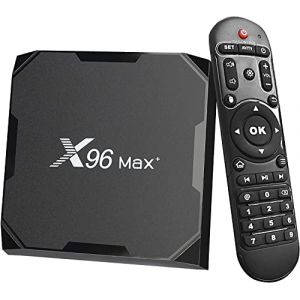 X96 Max Plus Smart TV Box 4 Go 32 Go Android 9.0 Amlogic S905X3 Quad Core Media Player, prend en charge 4K/3D/2.4 & 5G WiFi/BT 4.0/HDMI 3.0 LAN avec t&eacute;l&eacute;commande (mametianshipin, neuf)
