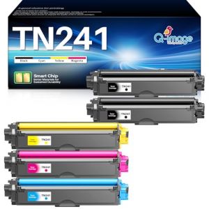 Q-image TN241 Cartouche de Toner Compatible pour Brother TN-245 DCP-9020CDW MFC-9330CDW MFC-9340CDW HL-3140CW MFC-9140CDN DCP 9020 9020CDW 9330CDW 3150 CDW (Noir Cyan Magenta Jaune, 5-Pack) (Q-image-FR, neuf)