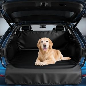 Vaskula Protection Coffre Voiture Chien 200 * 145cm Couvertures de Voiture pour Chiens Tissu Oxford Couverture de Coffre Imperm&eacute;able et Antid&eacute;rapant Universel Transport pour Chiens SUV Van (Noir) (WSCHUAN, neuf)