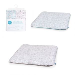 Ceba Baby Housse pour matelas &agrave; langer &ndash; Lot de 2 housses pour matelas &agrave; langer souple de 75 x 72 cm avec fermeture &eacute;clair &ndash; Coton extra &eacute;pais &ndash; Pissenlit + feuilles (Clikeaze FR, neuf)