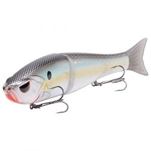 Bassdash SwimShad Glide Bait Leurre Articulé Souple pour Perche, Brochet, Saumon, Truite, Muskie (Bassdash-UK, neuf)