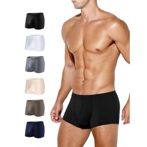 Arjen Kroos Lot de 6 Boxer Homme Ajust&eacute; Calecon Soie Glac&eacute;e sans Couture Cale&ccedil;on Microfibre sous-V&ecirc;tements avec Taille Basse (Arjen Kroos, neuf)