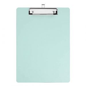 Porte Bloc A4 Avec Pince, Porte bloc en plastique format lettre standard A4, avec des crochets rétractables, pour infirmières étudiants, Employés de bureau (31,5 cm x 22,5 cm) - Vert clair (ZMREN, neuf)