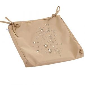 JORTUIO Lot de 1/2/4 Housses de Rechange Coussins Salon de Jardin Housses Coussin d'assise, Housses Coussin de Chaise Imperméable Amovibles, pour Intérieur et Extérieur(Kaki,45x45x10cm1pc) (Danansentt Shop, neuf)