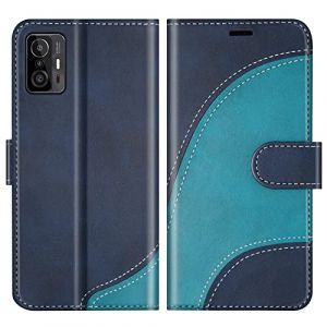 BoxTii Coque pour Xiaomi MI 11T / Xiaomi MI 11T Pro, Portefeuille Etui en Cuir PU, Magnétique Protection Housse Coque pour Xiaomi MI 11T / Xiaomi MI 11T Pro, Bleu (BoxTii, neuf)