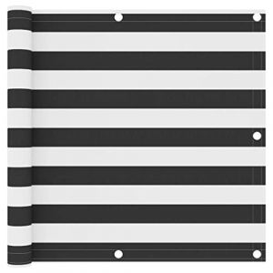 vidaXL Ecran de Balcon Brise-Vue Brise-Vent Store de Jardin Ecran de Protection Ecran d'Intimité Extérieur Anthracite et Blanc 90x400 cm Tissu Oxford (vidaXL FR, neuf)