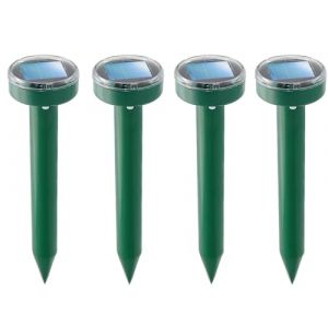 4X Anti Taupe, R&eacute;pulsifs Solaires pour Taupes, Repulsif Serpent Exterieur,Repousse Les Taupes, Serpent, Gopher,Prot&eacute;gez Jardins/Pelouses/Fermes -Green (funfunflybangod, neuf)