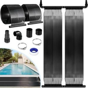 Chauffage Solaire pour Piscine 75x 300 cm, Chauffage Solaire de Piscine, Collecteur Solaire, Réchauffeur Solaire pour Piscine de 2,1㎡ jusqu'à 12000l d'eau, Tapis solaires, Extensible, Résistant aux UV (Dorigod Trading Limited, neuf)