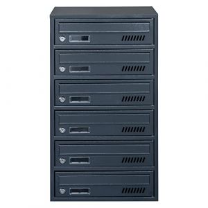 Boîtes aux Lettres avec Fixation Murale Euro GLM 6 RAL 7016 + Numeration Bloc de 6 Boite aux Lettres Lot de 6 boîtes aux Lettres Boîte à courrier (euroskrzynkiPL, neuf)