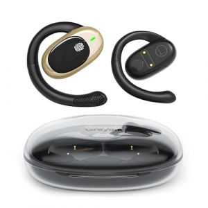 Ecouteur Traducteur Instantan&eacute;, 42 Heure Bluetooth 5.4 Ecouteurs sans Fil avec 156 Langues, 3 en 1 &Eacute;couteur AI Traduction Vocale Instantan&eacute;e, 6 Modes de Traduction pour Affaires/&Eacute;tudes, Noir Or (vastTV-MyGica, neuf)