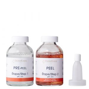 Laboratoires DermEden – Advanced Peel 2x30ml – 2 étapes Pre-Peeling + Peeling - Traite l’Hyperpigmentation, les Rides et les Imperfections - 20% Acide Glycolique Encapsulé - Fabrication Française (DERMEDEN, neuf)