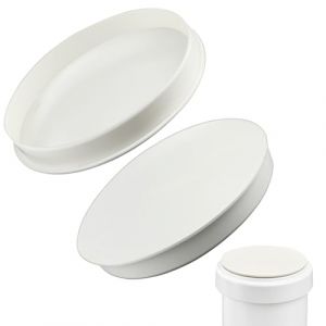 2 Pièces Bouchon de Tuyau D'Égout en PVC, DN150/160 pour Tuyau D'égout et Systèmes D'Égouts Bouchon PVC pour Protection des Canalisations pour la Protection des Tuyaux (Blanc) (HaJieQin, neuf)