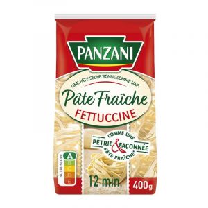 QUALITÉ PÂTES FRAÎCHES FETTUCCINE 400G, PANZANI, LOT DE 4 (IC-Boutique, neuf)