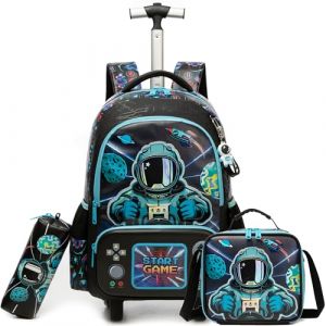 HTgroce Cartable a Roulette Gar&ccedil;ons, Sac a Roulette Gar&ccedil;ons Cartable Primaire Roulettes (Lldaily EUR, neuf)