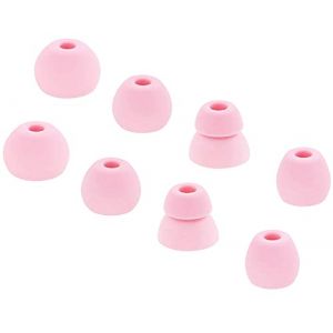 JNSA Lot de 4 paires d'embouts de rechange compatibles avec les &eacute;couteurs sans fil Powerbeats Pro Beats, rose (Powerbspro) (ChenDong QiaoQiao, neuf)