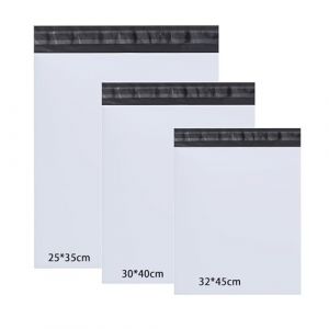 Rshuhx Pochette Envoie Colis Vinted 25 * 35cm 30 * 40cm 32 * 45cm Enveloppe Plastique Expedition pour Livres Vêtements Boîte à Chaussures Chemise Pull Résistant Aux Déchirures (3 Mixed Taille Blanc) (newlnguk, neuf)