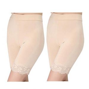 Femmes Legging Short De Sport Yoga Fitness Pantalon - Legging Court Dentelle Culotte Sécurité Legging Short sous Jupe (GEYILY, neuf)
