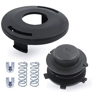 Adefol Kit de Capuchon de Bobine pour STIHL FS44 FS80 FS85 FS100 FS110 FS120 FS130 FS200, 25-2 Auto Cut T&ecirc;te de Coupe Capuchon + 2 Ressorts + 2 Oeillets Lacets Remplacement 6 in 1 (Adefol Store, neuf)
