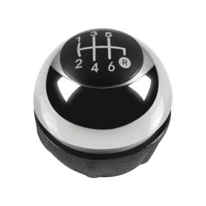 Gear Shift Head Pour Fiat 500 500C 2007 2008 2009 2010 2011 2012 2013 2014 2015 2016 2017 2018 pommeau de levier de vitesse 5/6 gu&ecirc;tre de vitesse housse de protection Pommeau Levier Vitesse Voiture(6 (Gudingdang, neuf)