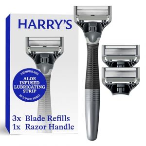 Harry's Rasoirs de rasage pour homme avec 3 recharges de lame de rasoir (anthracite) (BIG PEAR LIMITED, neuf)