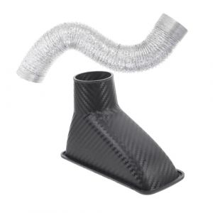 NIYANGLE Prise d'air en fibre de carbone prise de pare-chocs de voiture accessoire automobile Conduit d'admission d'air Pi&egrave;ces automobiles conduit d'air prise de calandre de voiture (Madonna Tied, neuf)