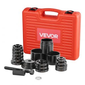 VEVOR Kit de Presse &agrave; Roulements de Roue Avant 23PCs, Outils d'Extraction de Roulements FWD, avec Vis Coulissante, Bagues, Plaques de Manchon et &Eacute;tui de Rangement, pour D&eacute;montage et Montage, Auto (VEVOR Direct Store FR, neuf)