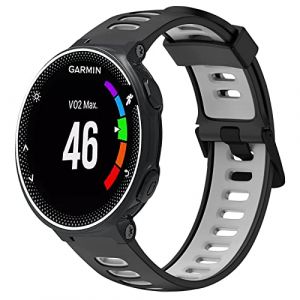 SITAFU Bracelet pour Garmin Forerunner 735XT, Bracelet de Remplacement pour Garmin Forerunner 235 - Ajustable Silicone Sport Bracelet pour Garmin Forerunner 235/735XT/220/620 (Goflyer, neuf)