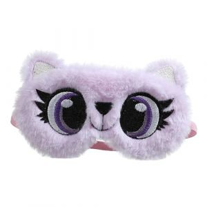 WRITWAA Masque De Sommeil Peluche Grands Et Amusants Masque Pour Dormir Doux Et Confortable Pour Adultes Couverture Pour Yeux Peluche Adorable Pour Voyages (Saieli, neuf)