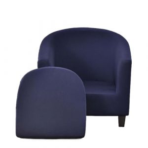 JUNLEBUYI Housse De Fauteuil Club Ensemble De Deux Pi&egrave;ces Housse De Fauteuil Chesterfield Extensible Salon Fauteuil Cabriolet Tub Chair avec Housse De Coussin (1#) (JUNLEBUYI, neuf)