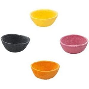 CROC&rsquo;IN &ndash; Coupelles Color&eacute;es Comestibles &agrave; Garnir &ndash; Fond de Tarte Pour P&acirc;tisserie ou Ap&eacute;ritif &ndash; Confection Artisanale & Vegan &ndash; Carton de 240 pi&egrave;ces - Format Sp&eacute;cial Restauration Et Traiteurs (FOOD N'JOY, neuf)