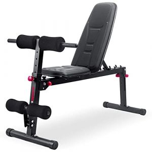 Ultrasport TR-5 Pro Compact, banc de musculation pliant, haltères professionnels et appareil de musculation multifonction pour la maison, curlpult, appareil de fitness rembourré (Ultra24Shop_1, neuf)