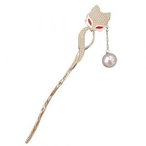 BELLIFFY Baguette à Cheveux Décorative Avec Design De Renard Accessoire Rétro Pour Cheveux Longs Mariages Pour Chignons Et Variées (Hunation, neuf)
