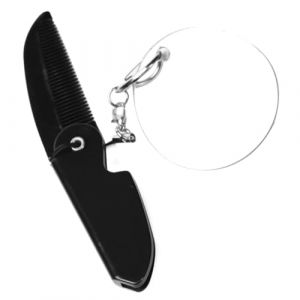 VICASKY Peigne à Barbe Pliant Paysage Masculin Peigne Pliable Portable Peigne Pliable Pour Homme Peigne De Massage Trousse Hommes Peigne à Dents Fines Pliable Voyage Miroir : Acrylique (Micanties, neuf)