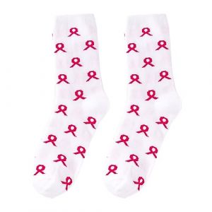 DaPongZhi Sensibilisation Cancer du Sein Imprimer Chaussettes Unisexe Cancer du Sein Octobre Rose Chaussettes Cancer du Sein Ruban Rose Chaussettes Pour La Sensibilisation Au Cancer Du Sein (DaPongZhi, neuf)