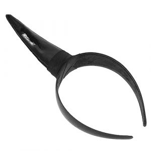 DRESSOOS 1 Pc Bandeau En Corne Cerceau De Cheveux D'halloween Couvre-chef En Corne Bandeau D'halloween Déguisements Bandeau Corne De Chèvre Bandes De Cheveux Pour Filles Black Plastique (Mingsyue, neuf)