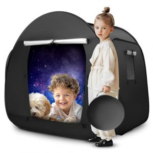 Tente Sensorielle, Occultante Tente Pop up de Jeu pour Enfants,Jardin Cabane Enfant Interieur Maison Enfant Exterieur pour Autisme, SPD avec Sac de Transport de Voyage 90CM (SNOW FRIEND LIMITED, neuf)