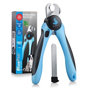 BluePet Coupe-Griffes pour Chien, Chat et Petits Animaux, Coupe-Ongles Efficace Avec Securité, Coupe Ongle des Chiens & Chats, Pince Griffe Chien, Coupe Ongle Chat, Ciseaux Griffe + Lime à Ongles (Veneo Shop, neuf)