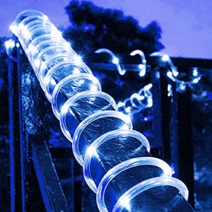 EONYUANGUO Guirlande Tube Lumineuse LED, 5M 50LED Guirlande Lumineuse Ext&eacute;rieure Tube 8 modes aliment&eacute;s par USB Guirlandes lumineuses &eacute;tanches pour Jardin, Patio, No&euml;l (Bleu) (EONYUANGUO, neuf)