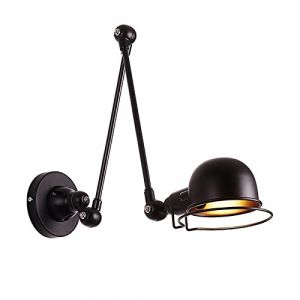 TWTCC Lumi&egrave;re murale Rocker bras t&eacute;lescopique pli-mur lumi&egrave;re lumi&egrave;re lumi&egrave;re moderne simple bras long articulation mur lampe murale de mur de mur cr&eacute;atif nord de fer h&eacute;misph&egrave;re mur lanterne Escalier (Zhang Ling Lighthouse, neuf)