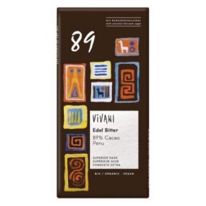 VIVANI ORGANIC CHOCOLATE | Superior Dark 89% Chocolate | 1 x 80g (FR) (NostalG, neuf)