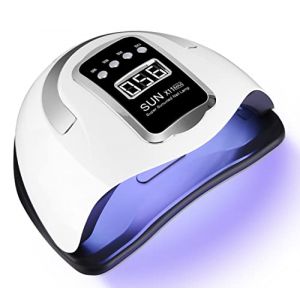 Zawaer Lampe UV Sèche Ongles, 280W Professionnel LED Séchoir à Ongles Automatique, Séchage Rapide, 66 LEDs, Grand LCD Ecran, 4 Minuteries 10s/30s/60s/99s pour Vernis Semi Permanent, Gel et Vernis (TEPELUS COSION S.R.L., neuf)
