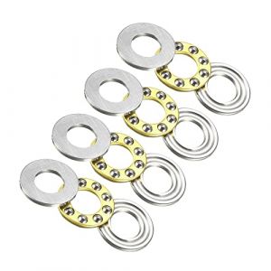 QUARKZMAN 8mm x 16mm x 5mm Miniature Poussée Bille Roulements x 4PCS Chrome Acier Butée Bille Roulements pour Ascenseurs et Moule Production (QUARKZMAN, neuf)