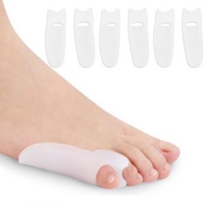 BHIPKOT Bunionette Correcteur,6 PCS Correcteur Petit Orteil Silicone Gel pour Hommes et Femmes, Prothese Attelle Bunionette pour Marteau Orteil, Griffe, Une Taille pour Tous Ecarteur Petit Pied (puertieqingshangmaoyouxiangongsi, neuf)