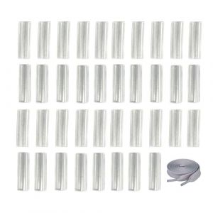 WLVinson Lot de 20 embouts de r&eacute;paration de lacets transparents pour chaussures de football, baskets, lacets lumineux, lacets de fixation, extr&eacute;mit&eacute;s de cordon en plastique, bricolage, gris, m (VinsonShop, neuf)