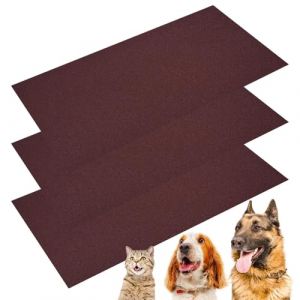 Papier De Verre Pour Animaux De Compagnie &ndash; Tampons Adh&eacute;sifs De Remplacement Pour Chiens Et Chats | Feuilles De Tableau &Agrave; Gratter 50 X 25 Cm, Options De Grain 60 80 120 | Installation Facile Du B&acirc;ton, (cuiminzhi, neuf)