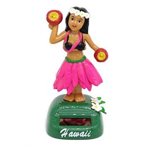Figurine Solaire Dansante, Danseuse Hawaienne Voiture Qui Bouge, Jouet Voiture Solaire Balançoire Poupée Hawaiian Fille Danse Jouet, Figurine Hawaïenne Voiture Décoration De Voiture Solaire (lu jiao mao yi shang hang, neuf)
